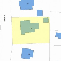 90 Sumner St, Newton, MA 02459 plot plan