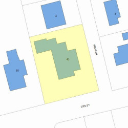 43 Otis St, Newton, MA 02460 plot plan