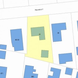 46 Pelham St, Newton, MA 02459 plot plan