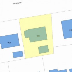 1144 Boylston St, Newton, MA 02464 plot plan