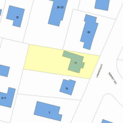 75 Langdon St, Newton, MA 02458 plot plan