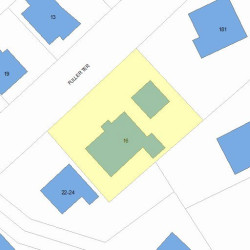 16 Fuller Ter, Newton, MA 02465 plot plan