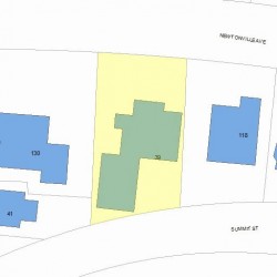 39 Summit St, Newton, MA 02458 plot plan