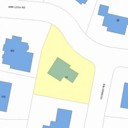 19 Greylock Rd, Newton, MA 02465 plot plan