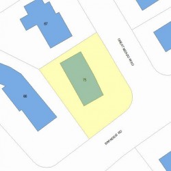 75 Great Meadow Rd, Newton, MA 02459 plot plan