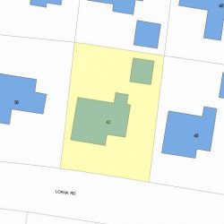 42 Lorna Rd, Newton, MA 02459 plot plan