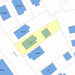 42 Eddy St, Newton, MA 02465 plot plan