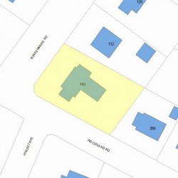 140 Windermere Rd, Newton, MA 02466 plot plan