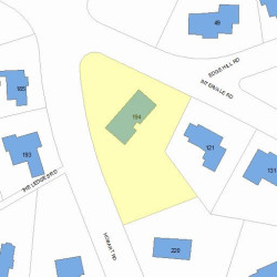 194 Hobart Rd, Newton, MA 02459 plot plan