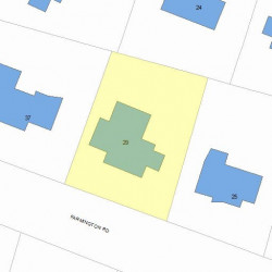 29 Farmington Rd, Newton, MA 02465 plot plan