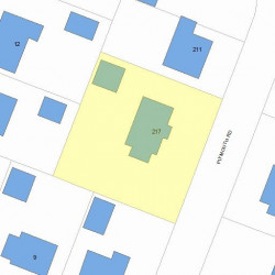 217 Plymouth Rd, Newton, MA 02461 plot plan