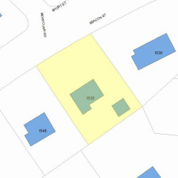 1538 Beacon St, Newton, MA 02468 plot plan