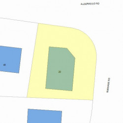 20 Burrage Rd, Newton, MA 02459 plot plan