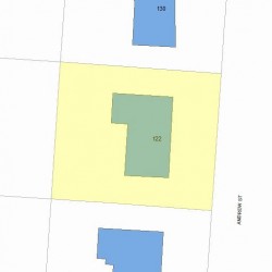 122 Andrew St, Newton, MA 02461 plot plan
