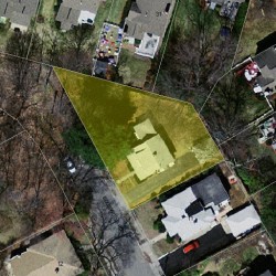 15 Edgewood Rd, Newton, MA 02465 aerial view