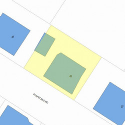 43 Playstead Rd, Newton, MA 02458 plot plan