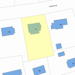 46 Waban Ave, Newton, MA 02468 plot plan