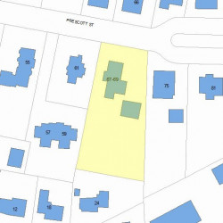 69 Prescott St, Newton, MA 02460 plot plan