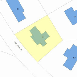 15 Rochester Rd, Newton, MA 02458 plot plan