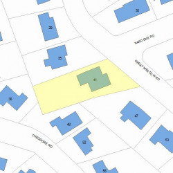 41 Great Meadow Rd, Newton, MA 02459 plot plan