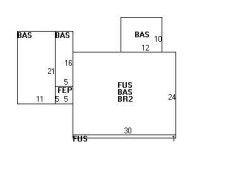 301 Cypress St, Newton, MA 02459 floor plan