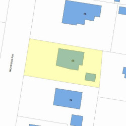 68 Brookside Ave, Newton, MA 02460 plot plan