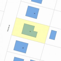 18 Thaxter Rd, Newton, MA 02460 plot plan