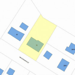 15 Walsingham St, Newton, MA 02462 plot plan