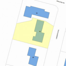 68 Lindbergh Ave, Newton, MA 02465 plot plan