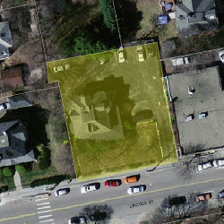 69 Lincoln St, Newton, MA 02461 aerial view