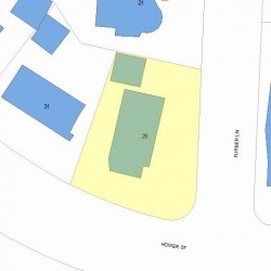 29 Furber Ln, Newton, MA 02459 plot plan