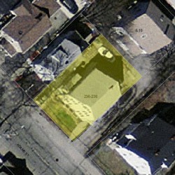 236 Adams St, Newton, MA 02460 aerial view