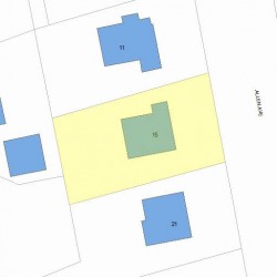 15 Allen Ave, Newton, MA 02468 plot plan