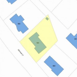 590 Dedham St, Newton, MA 02459 plot plan