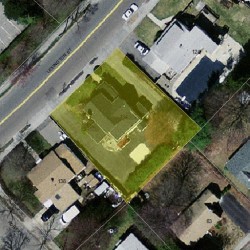 134 Lexington St, Newton, MA 02466 aerial view