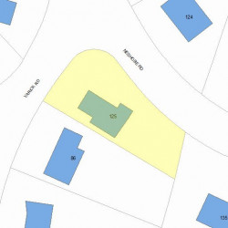 125 Neshobe Rd, Newton, MA 02468 plot plan