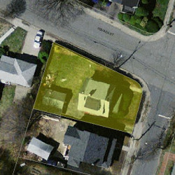 43 Wyoming Rd, Newton, MA 02460 aerial view