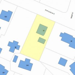 90 Fair Oaks Ave, Newton, MA 02460 plot plan