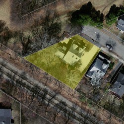 52 Harrison St, Newton, MA 02461 aerial view