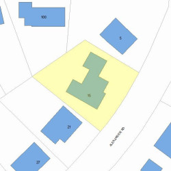 15 Alexander Rd, Newton, MA 02461 plot plan