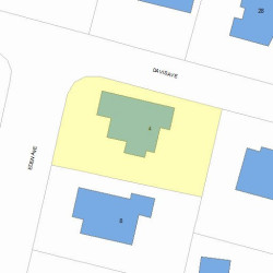 4 Eden Ave, Newton, MA 02465 plot plan