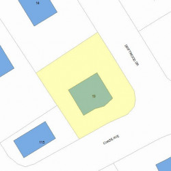 19 Chase Ave, Newton, MA 02465 plot plan