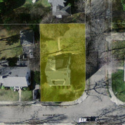 19 Applegarth St, Newton, MA 02459 aerial view