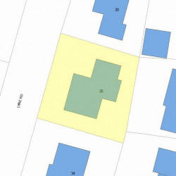 28 Lyme Rd, Newton, MA 02465 plot plan