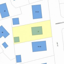 37 Gay St, Newton, MA 02460 plot plan