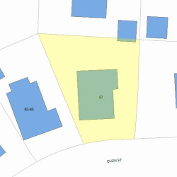 67 Elgin St, Newton, MA 02459 plot plan
