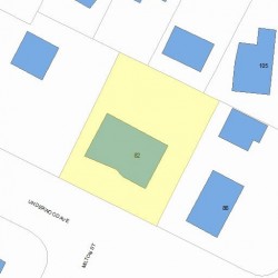 82 Underwood Ave, Newton, MA 02465 plot plan