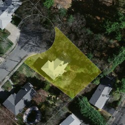 49 Fairhaven Rd, Newton, MA 02459 aerial view