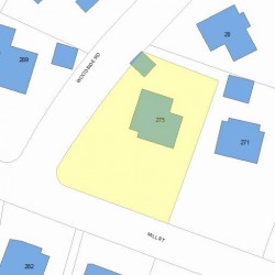 275 Mill St, Newton, MA 02459 plot plan