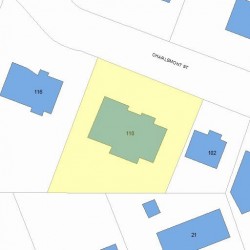 110 Charlemont St, Newton, MA 02461 plot plan